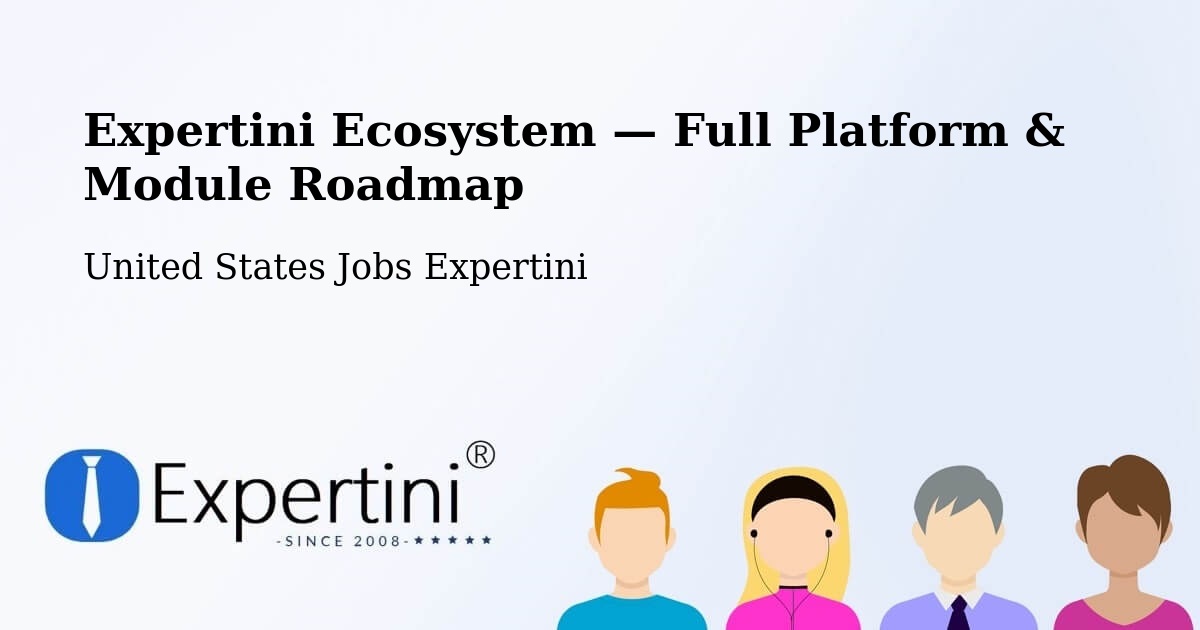 Expertini Ecosystem — Full Platform & Module Roadmap – Plano