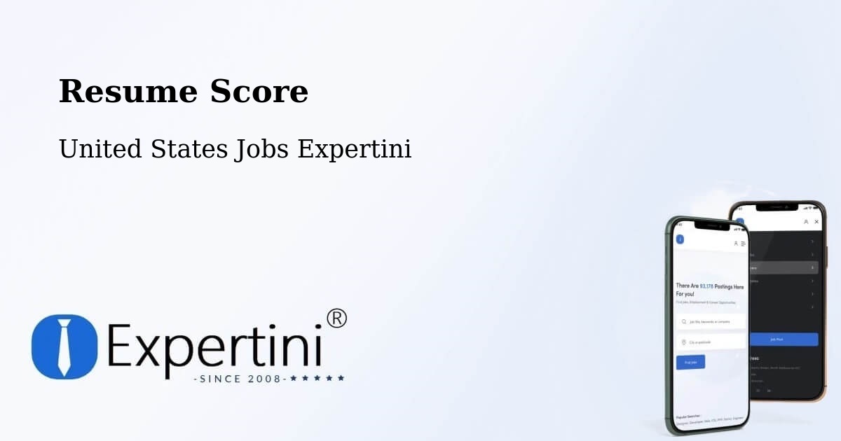 Resume Score & Job Description Match Tool – Plano - United States Jobs Expertini